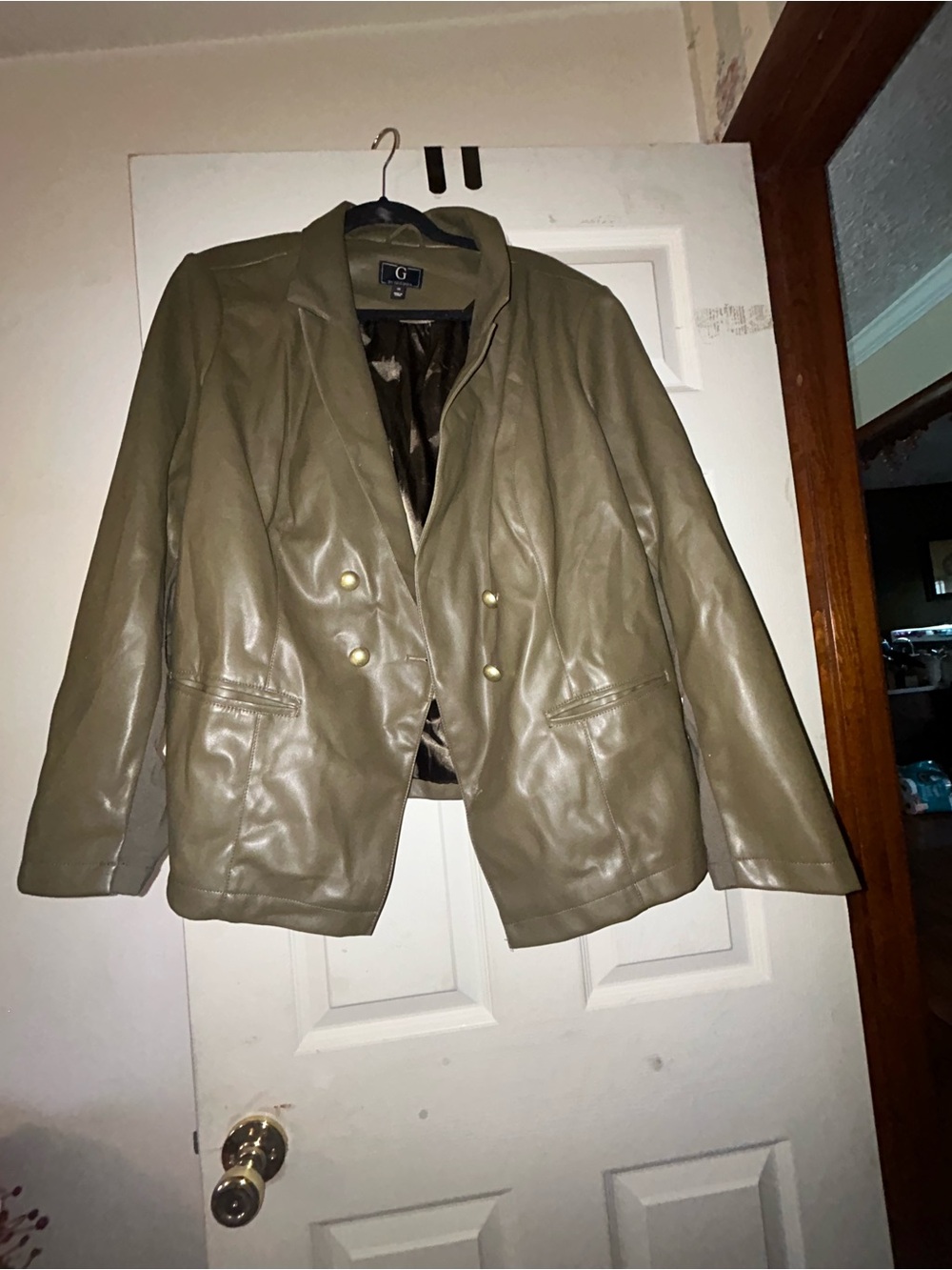 Olive Green Leather Jacket